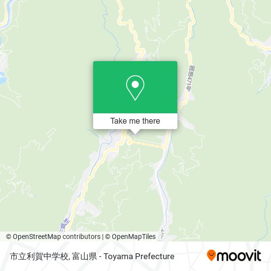市立利賀中学校 map