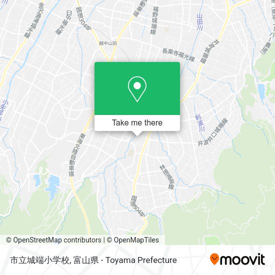 市立城端小学校 map