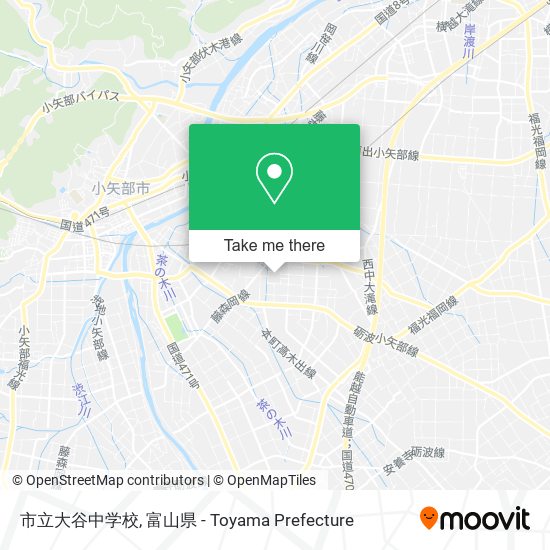 市立大谷中学校 map