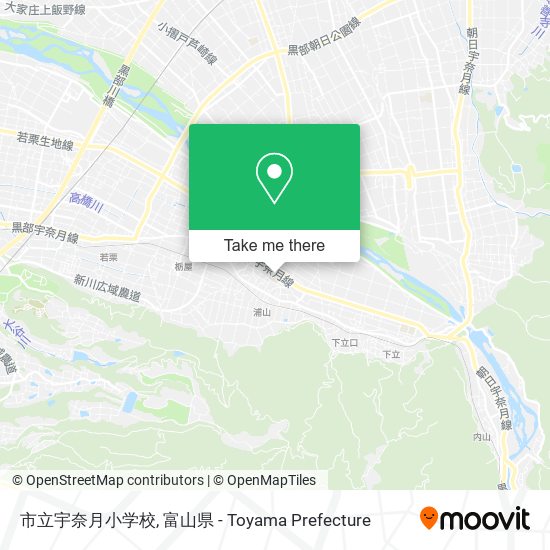 市立宇奈月小学校 map