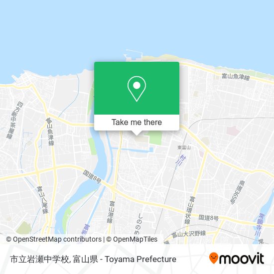 市立岩瀬中学校 map