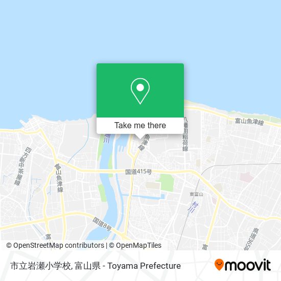 市立岩瀬小学校 map