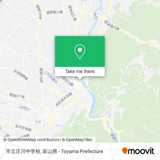 市立庄川中学校 map