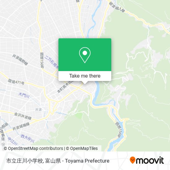 市立庄川小学校 map