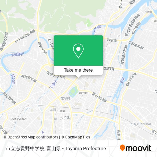 市立志貴野中学校 map
