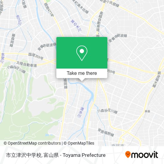 市立津沢中学校 map