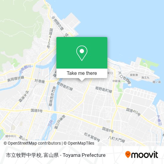 市立牧野中学校 map