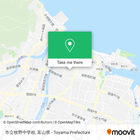 市立牧野中学校 map