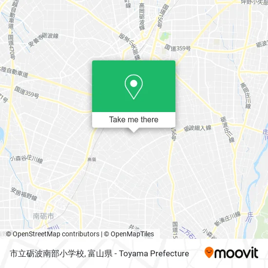 市立砺波南部小学校 map