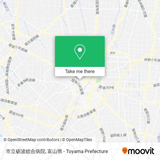 市立砺波総合病院 map