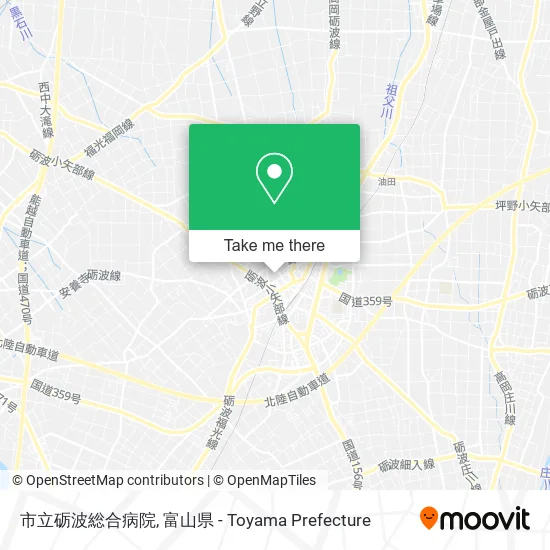 市立砺波総合病院 map