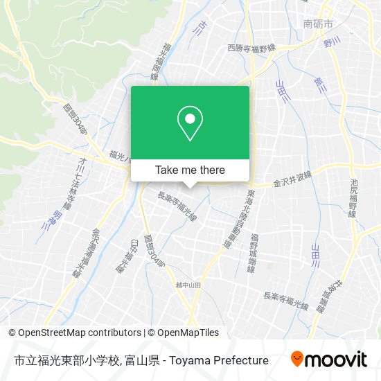 市立福光東部小学校 map
