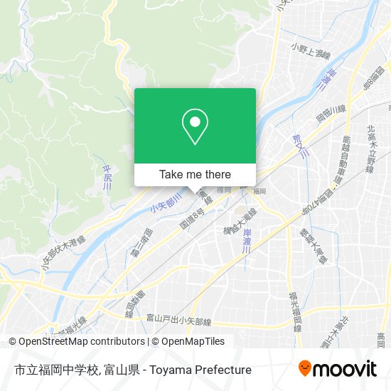 市立福岡中学校 map
