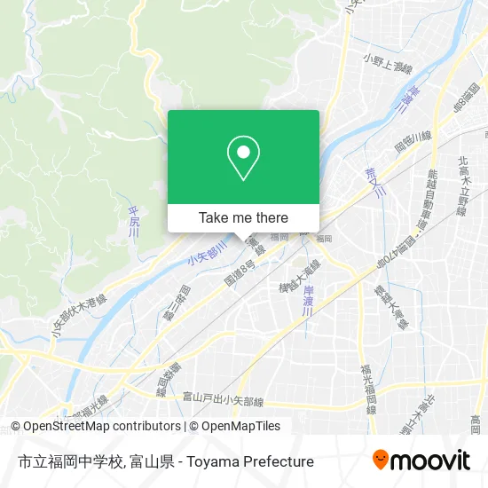 市立福岡中学校 map