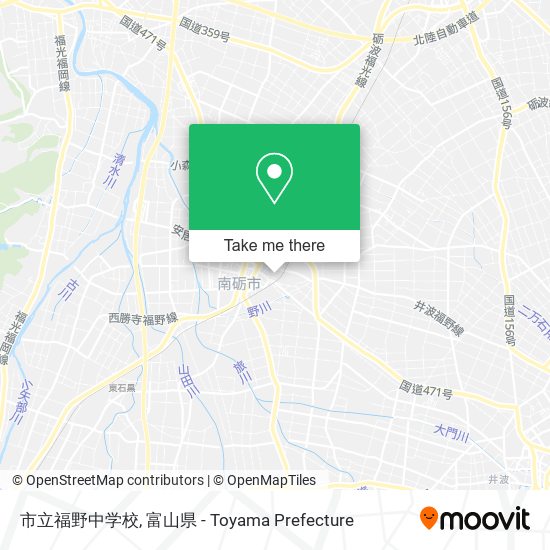 市立福野中学校 map