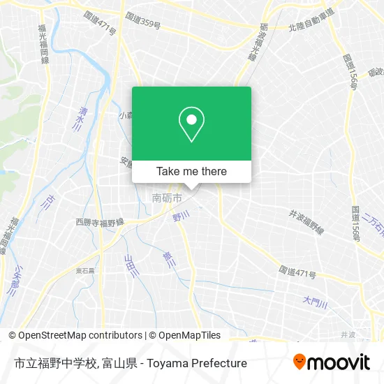 市立福野中学校 map
