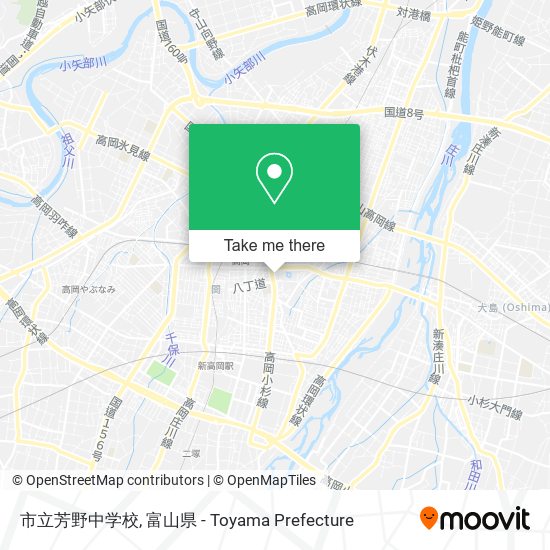 市立芳野中学校 map