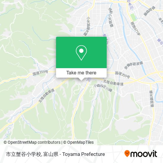 市立蟹谷小学校 map