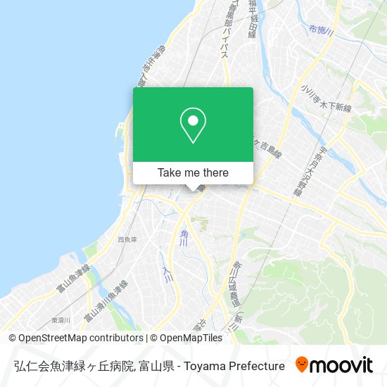 弘仁会魚津緑ヶ丘病院 map