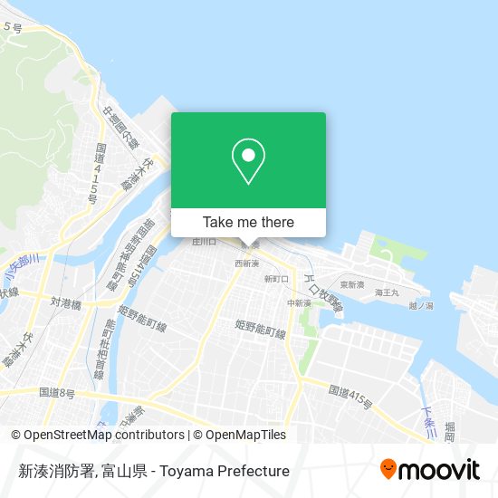 新湊消防署 map