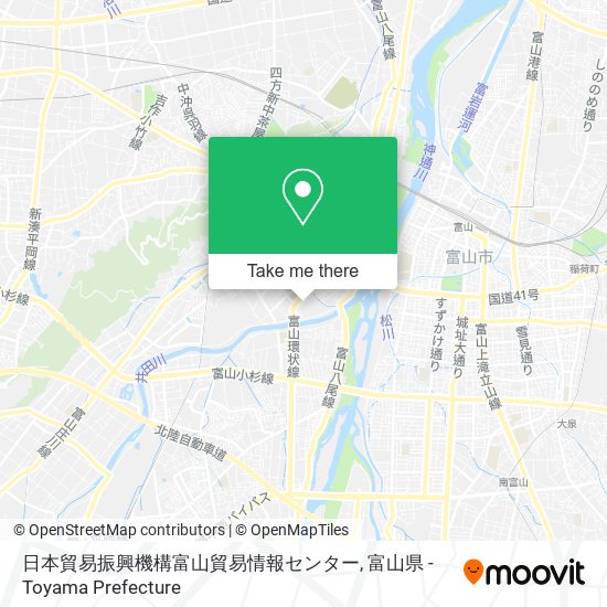 日本貿易振興機構富山貿易情報センター map
