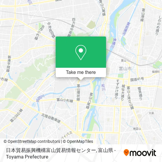 日本貿易振興機構富山貿易情報センター map