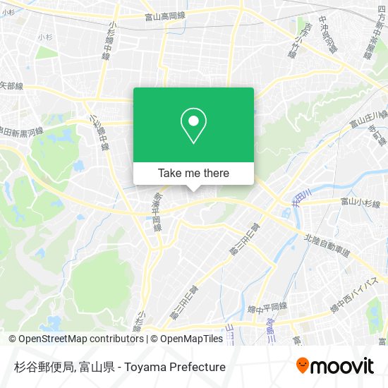 杉谷郵便局 map