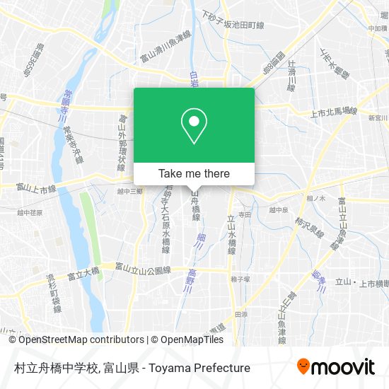 村立舟橋中学校 map