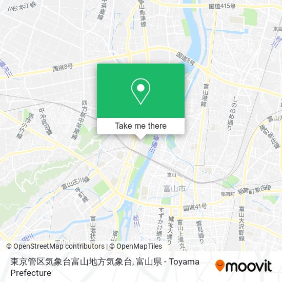 東京管区気象台富山地方気象台 map