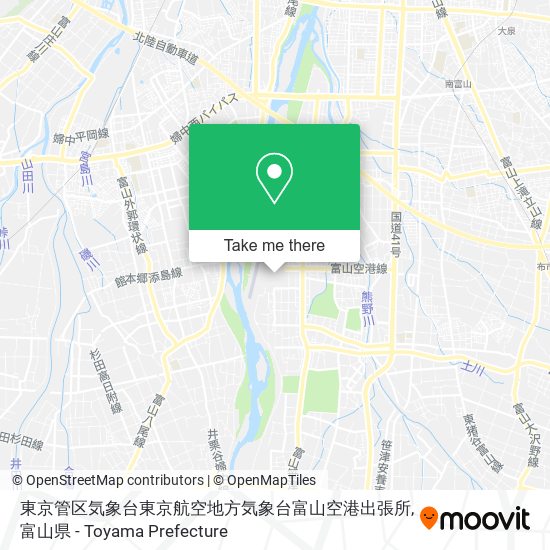 東京管区気象台東京航空地方気象台富山空港出張所 map
