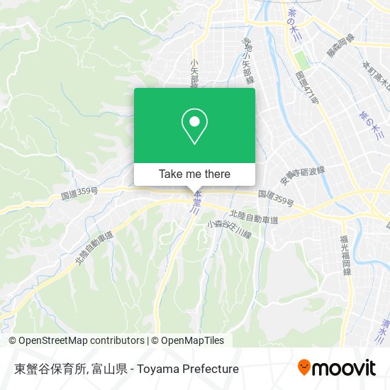 東蟹谷保育所 map