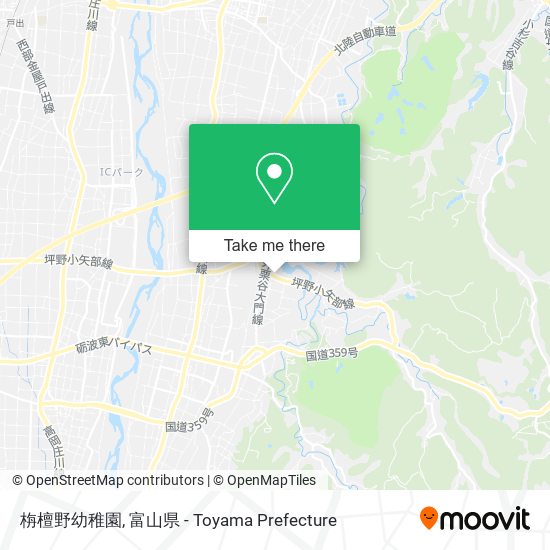 栴檀野幼稚園 map