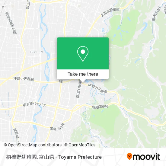 栴檀野幼稚園 map