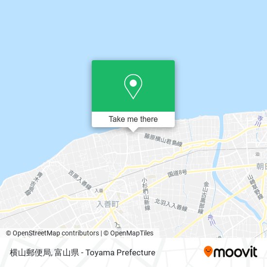 横山郵便局 map