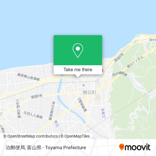 泊郵便局 map
