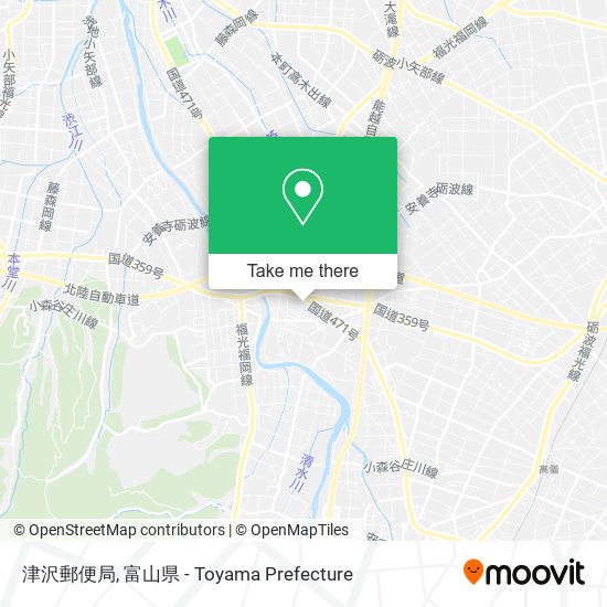 津沢郵便局 map