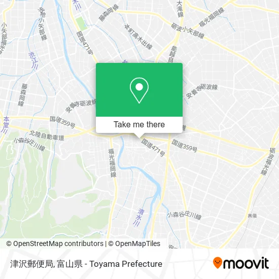 津沢郵便局 map