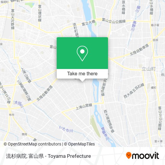 流杉病院 map
