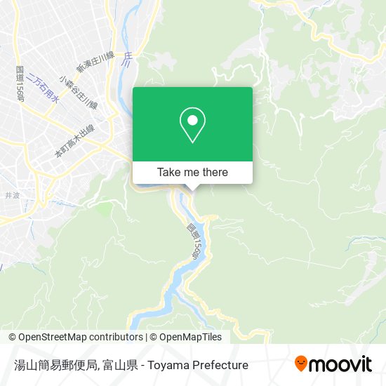湯山簡易郵便局 map