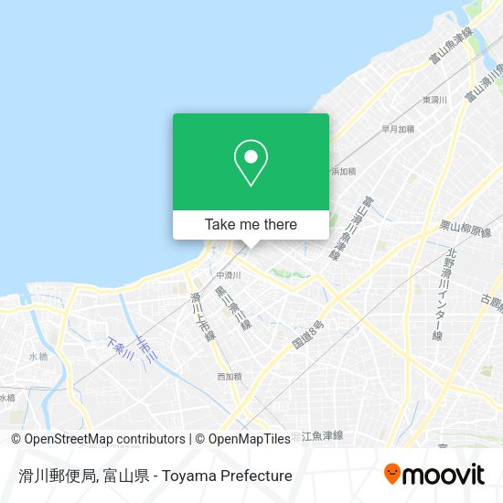 滑川郵便局 map
