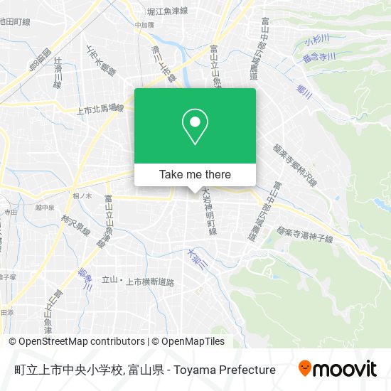 町立上市中央小学校 map