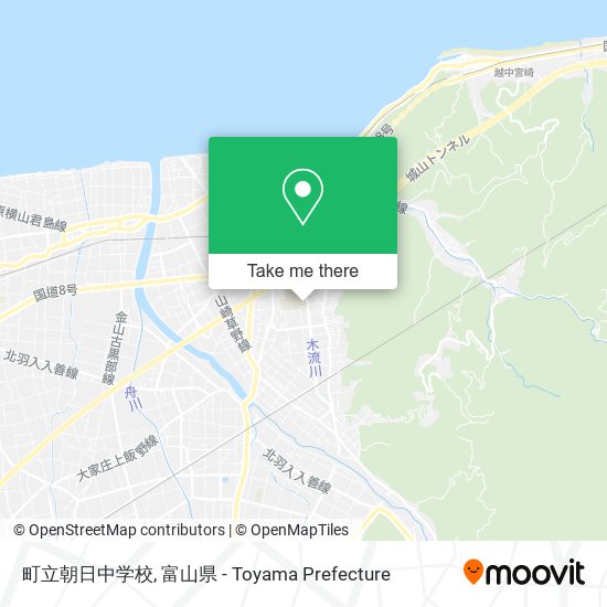 町立朝日中学校 map
