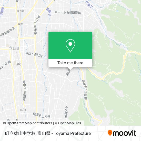 町立雄山中学校 map