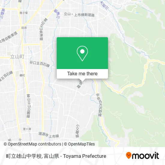 町立雄山中学校 map