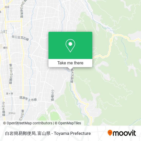 白岩簡易郵便局 map