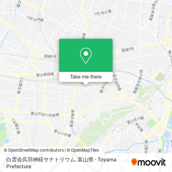 白雲会呉羽神経サナトリウム map