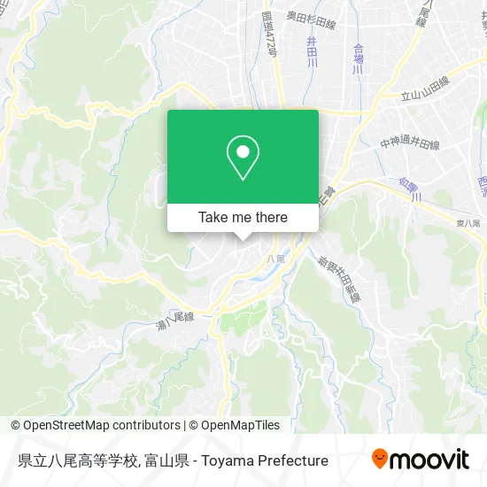 県立八尾高等学校 map