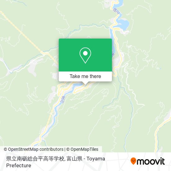 県立南砺総合平高等学校 map