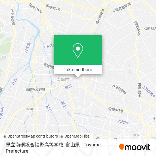 県立南砺総合福野高等学校 map