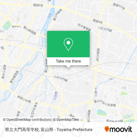 県立大門高等学校 map